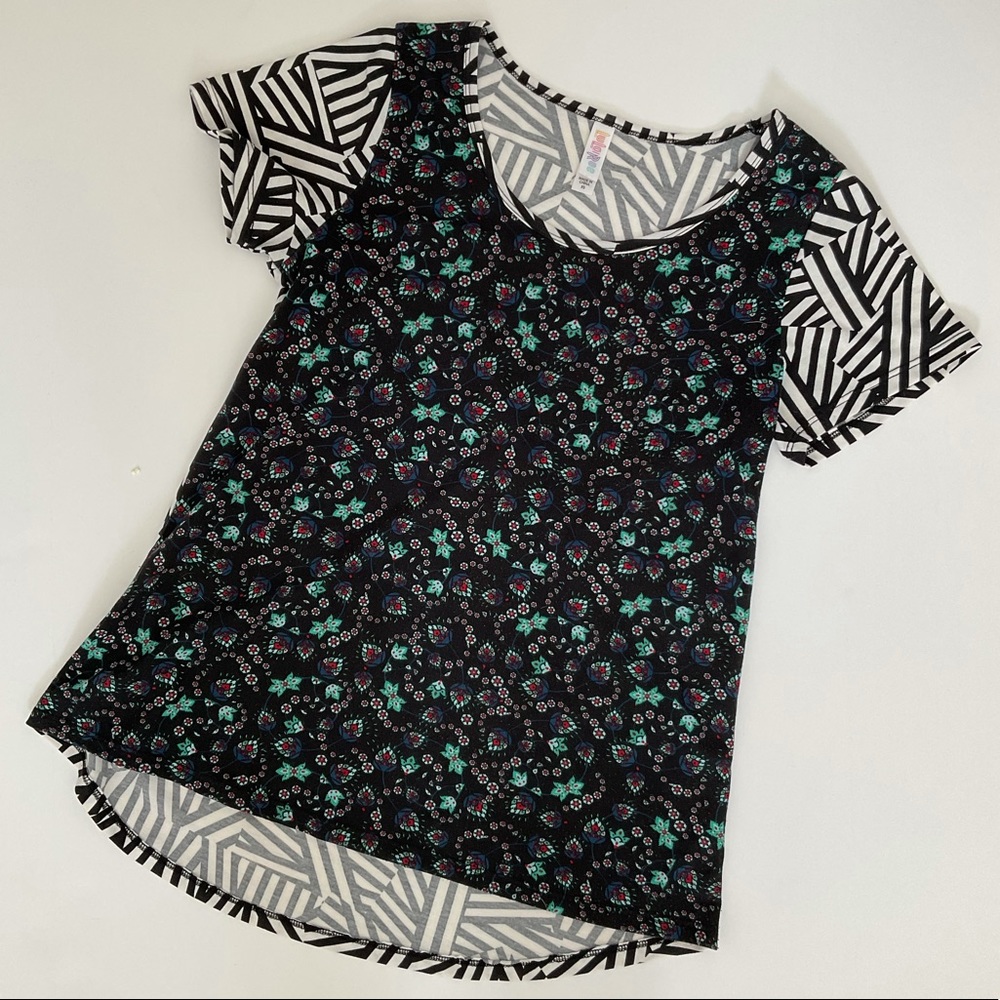 LuLaRoe Zebra Mixed Print Shirt